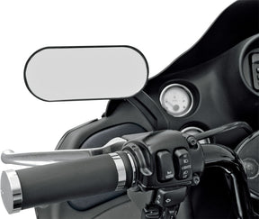 Drag Specialties Mirror Oval Hotop Flatblk MIRRORS Drag Specialties