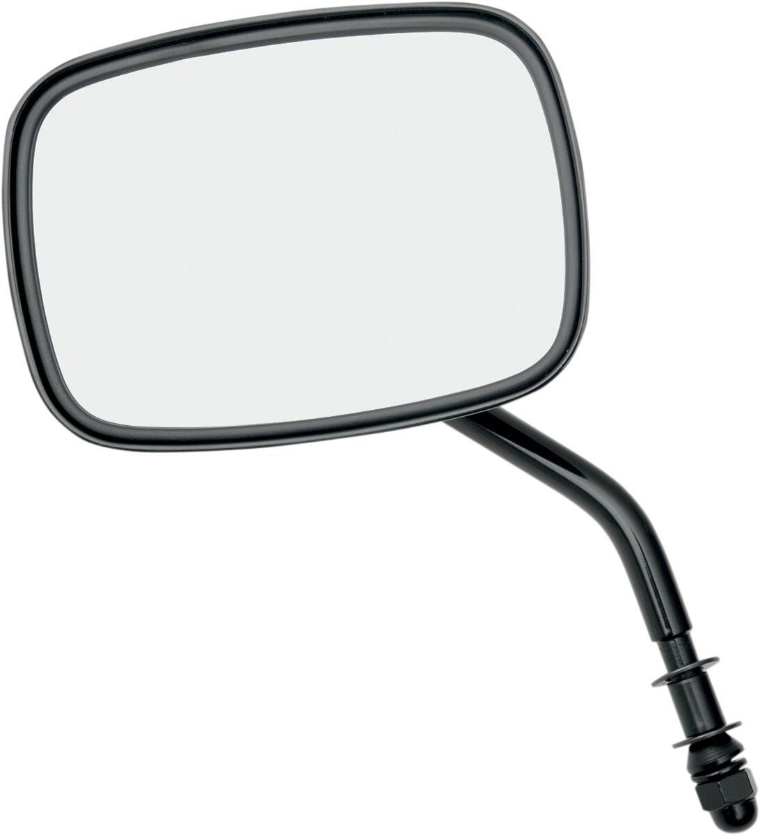 Drag Specialties Mirror Pln Std Stem Blk MIRRORS Drag Specialties