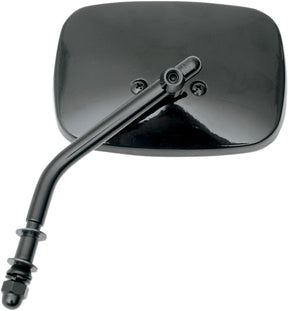 Drag Specialties Mirror Pln Std Stem Blk MIRRORS Drag Specialties