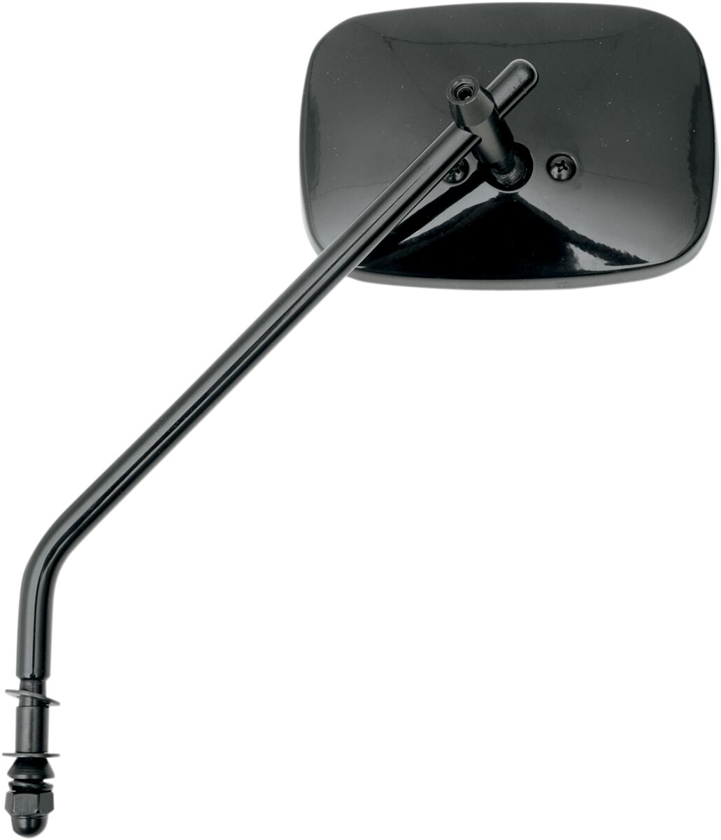 Drag Specialties Mirror Pln Long Stem Blk MIRRORS Drag Specialties