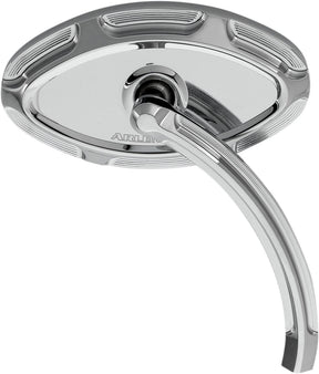 Left Beleved Forged Mirror, Chrome Mirrors Arlen Ness