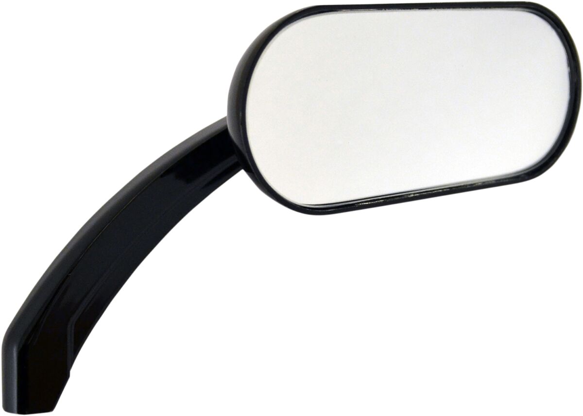 Drag Specialties Mirror Oval Hotop Glossbk MIRRORS Drag Specialties