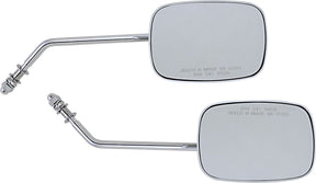 Drag Specialties Mirrors Rect Chr Long MIRRORS Drag Specialties