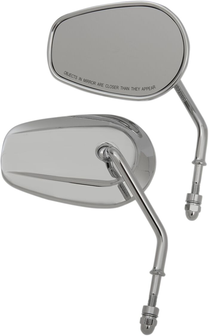 Drag Specialties Mirrors Repl Shrt Stm Chr MIRRORS Drag Specialties