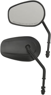 Drag Specialties Mirrors Repl Shrt Stm Blk MIRRORS Drag Specialties