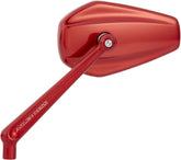 Left Mini Stocker Forged Mirror, Red Mirrors Arlen Ness