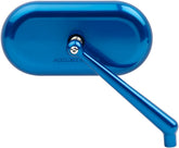 Right Forged Oval Mirror, Blue Mirrors Arlen Ness