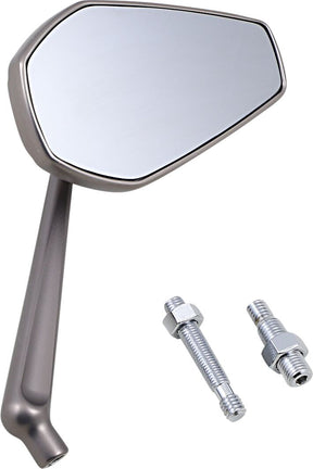 Left Mini Stocker Forged Mirror, Titanium Mirrors Arlen Ness