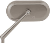 Left Forged Oval Mirror, Titanium Mirrors Arlen Ness