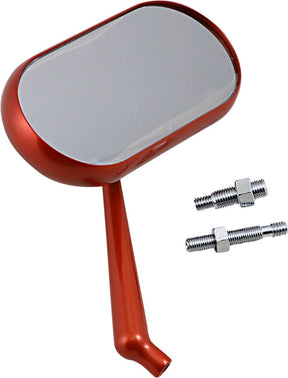 Right Forged Oval Mirror, Orange Mirrors Arlen Ness