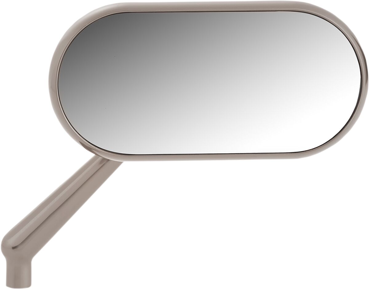 Right Forged Oval Mirror, Titanium Mirrors Arlen Ness