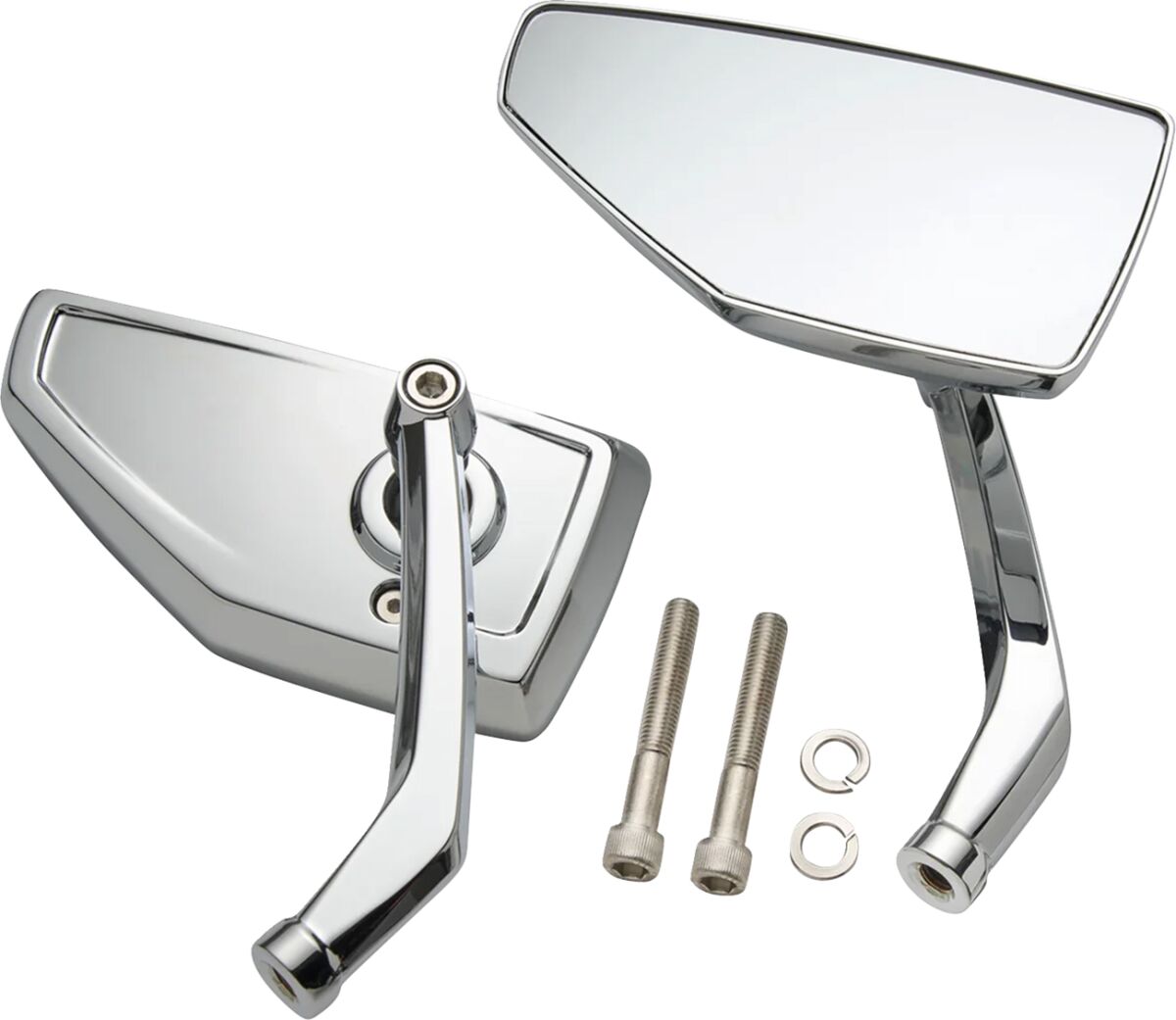 Ciro Mirrors Chicane Chrome Pair Ciro