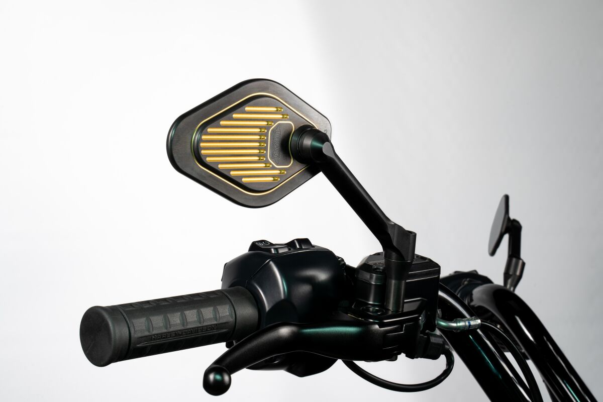 Drag Specialties Mirror Adjustable Long Stem Bl MIRRORS Drag Specialties
