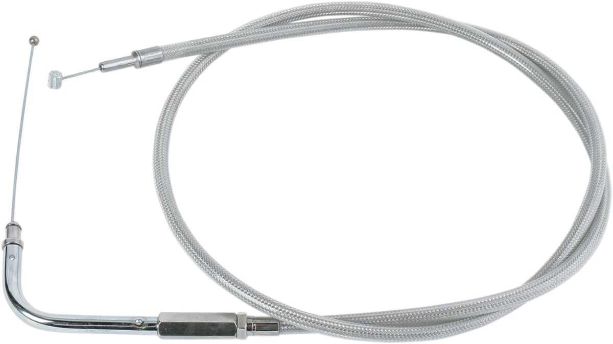 Drag Specialties Cable Throt Braid 39.5 CABLES-THROTTLE Drag Specialties