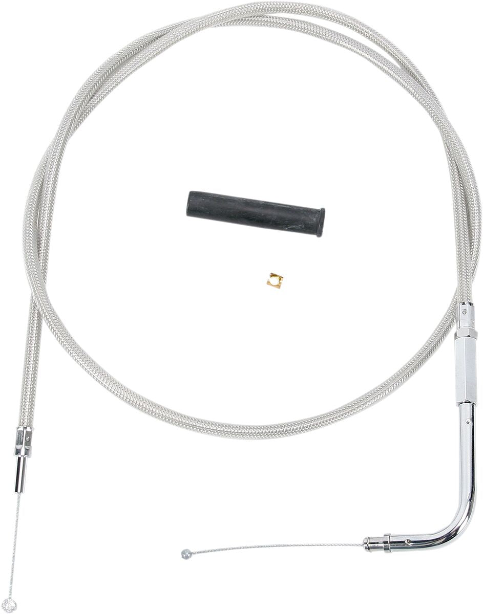 Drag Specialties Cable Throt Braid 45 CABLES-THROTTLE Drag Specialties