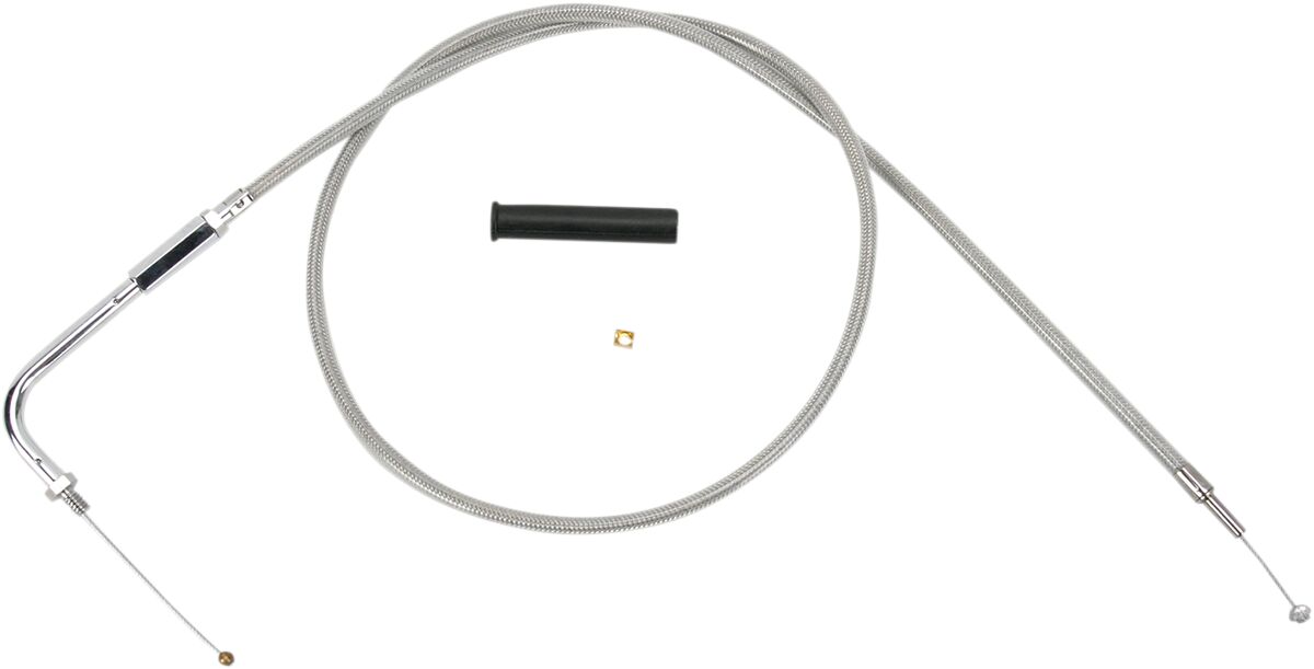 Drag Specialties Cable Throt Braid 37.9 CABLES-THROTTLE Drag Specialties