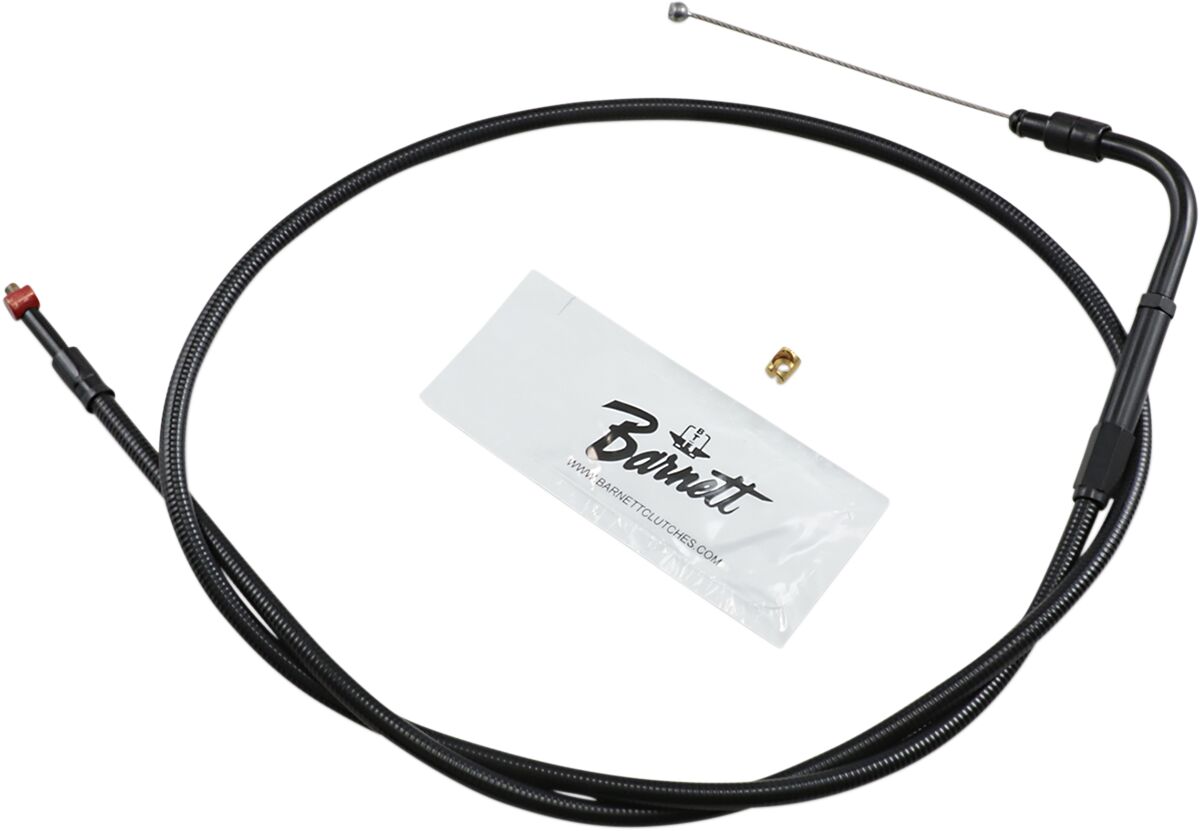Barnett Throttle Cable Stealth Black On Black Oversize +3"(76 Mm) Cables Throttle Barnett
