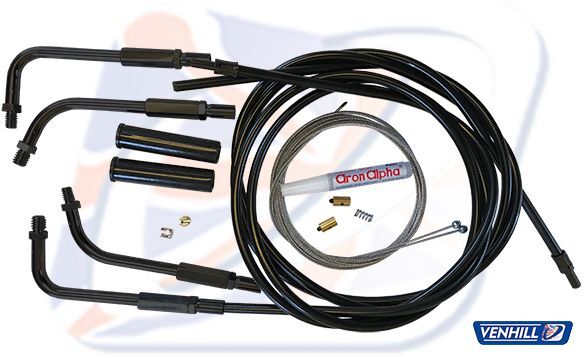 Venhill Hd Throttle Cable Kit Black. T CABLES-THROTTLE Venhill