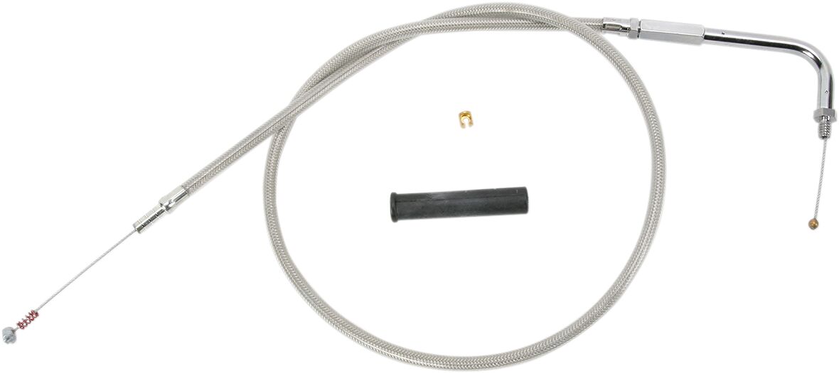 Drag Specialties Idle Cable Stainless Steel 48" Cables Idle Drag Specialties