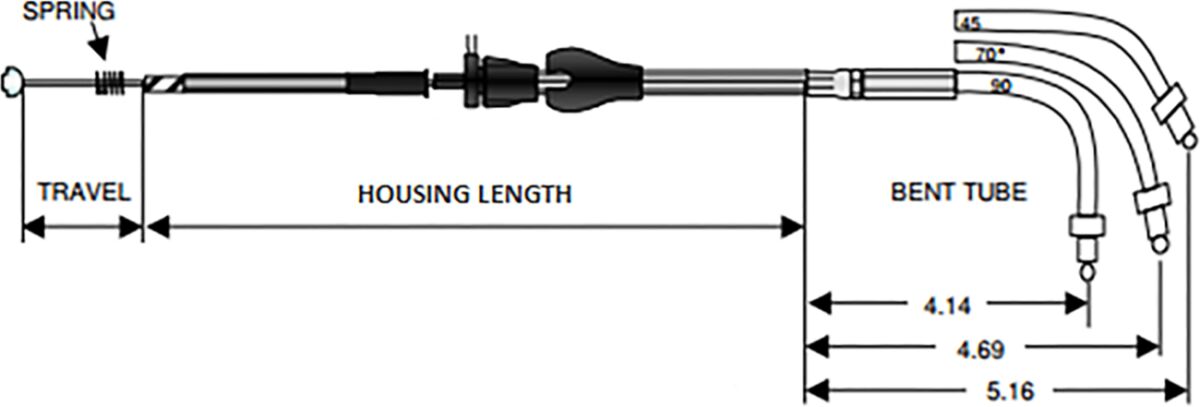 Drag Specialties Cable Cruise Braid 39 CABLES-IDLE Drag Specialties