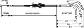 Drag Specialties Cable Cruise Braid 39 CABLES-IDLE Drag Specialties