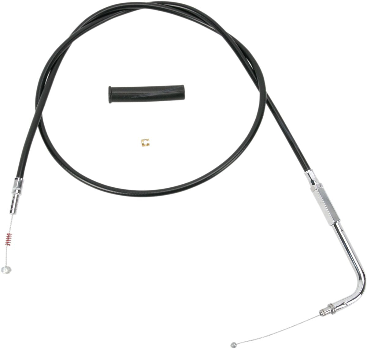 Drag Specialties Idle Cable Black Vinyl 44" Cables Idle Drag Specialties