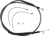 Magnum Shielding Clutch Cable Two Piece Chrome Black Clutch Lines Magnum Shielding