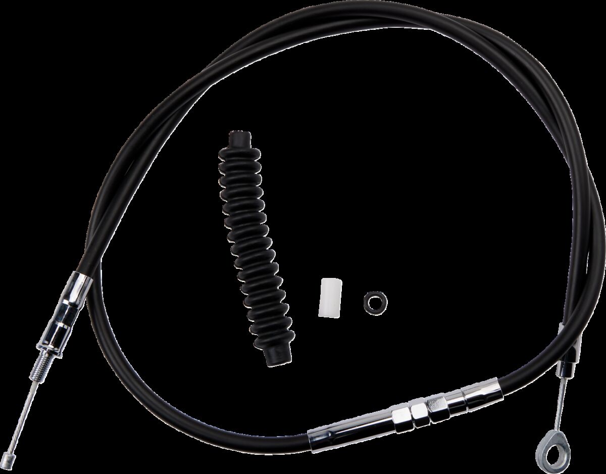 Drag Specialties Clutch Cable High Efficiency Black Vinyl 52 3/4" Clutch Lines Drag Specialties