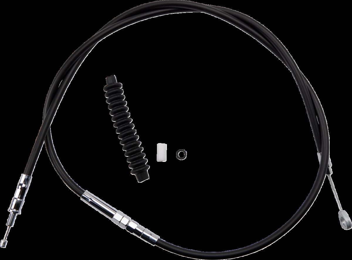 Drag Specialties Clutch Cable High Efficiency Black Vinyl 63 13/16" Clutch Lines Drag Specialties
