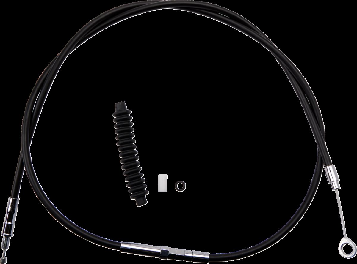 Drag Specialties Clutch Cable High Efficiency Black Vinyl 69 13/16" Clutch Lines Drag Specialties