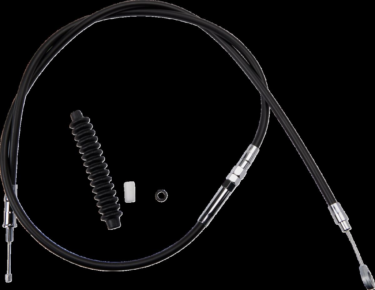 Drag Specialties Clutch Cable High Efficiency Black Vinyl 61 1/4" Clutch Lines Drag Specialties