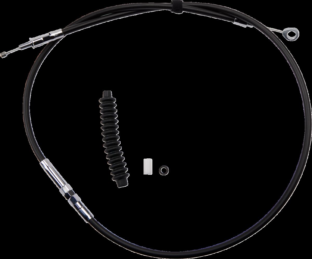 Drag Specialties Clutch Cable High Efficiency Black Vinyl 57 5/8" Clutch Lines Drag Specialties