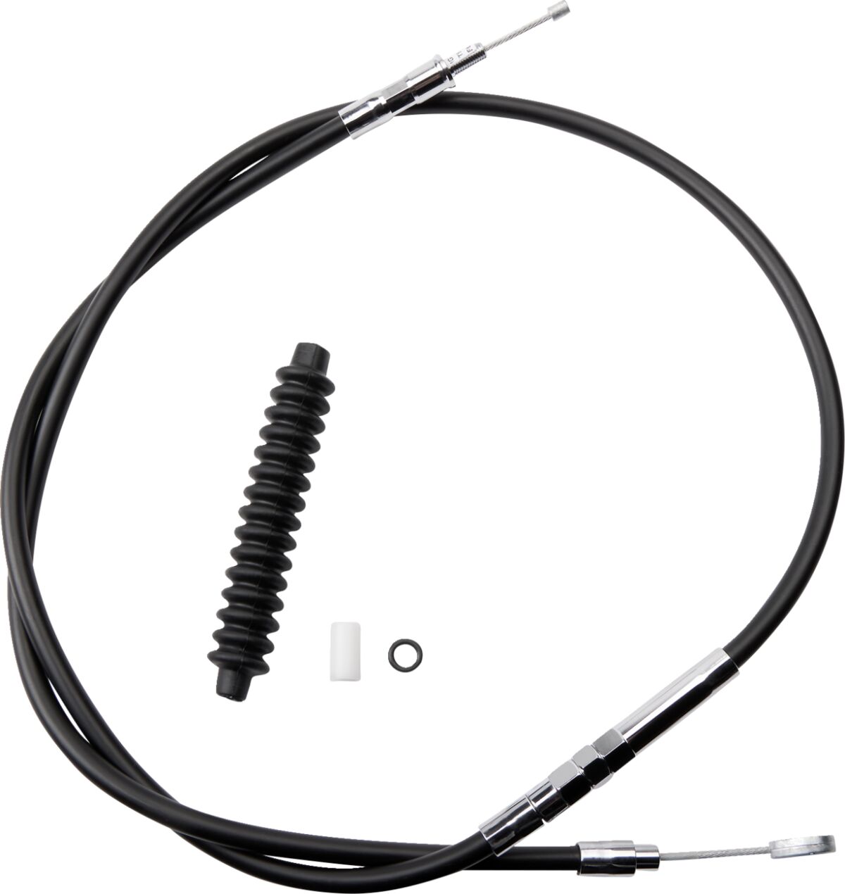 Drag Specialties Clutch Cable High Efficiency Black Vinyl 57 1/4" Clutch Lines Drag Specialties