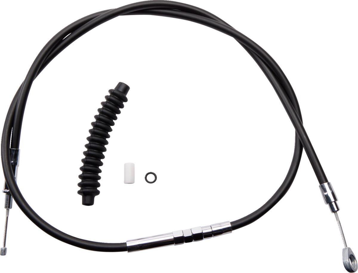 Drag Specialties Clutch Cable High Efficiency Black Vinyl 57 1/4" Clutch Lines Drag Specialties