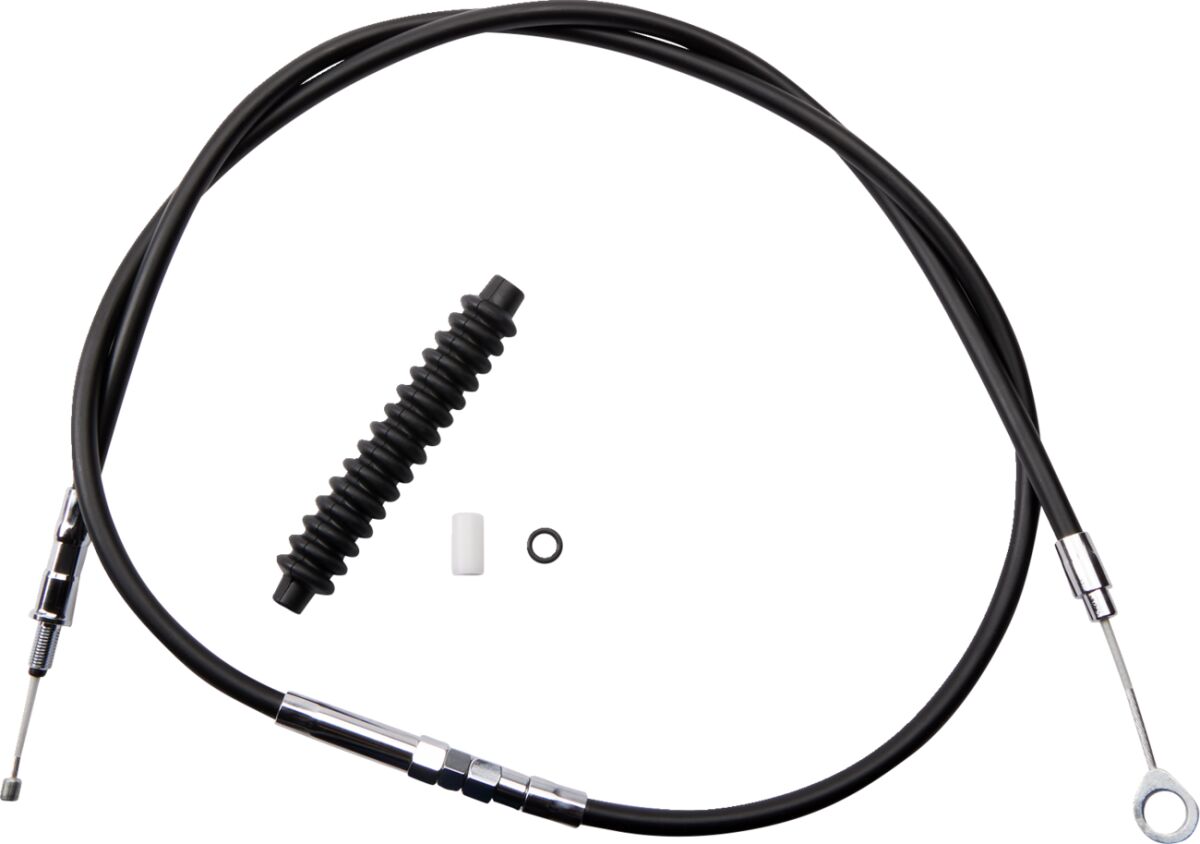 Drag Specialties Clutch Cable High Efficiency Black Vinyl 60 11/16" Clutch Lines Drag Specialties
