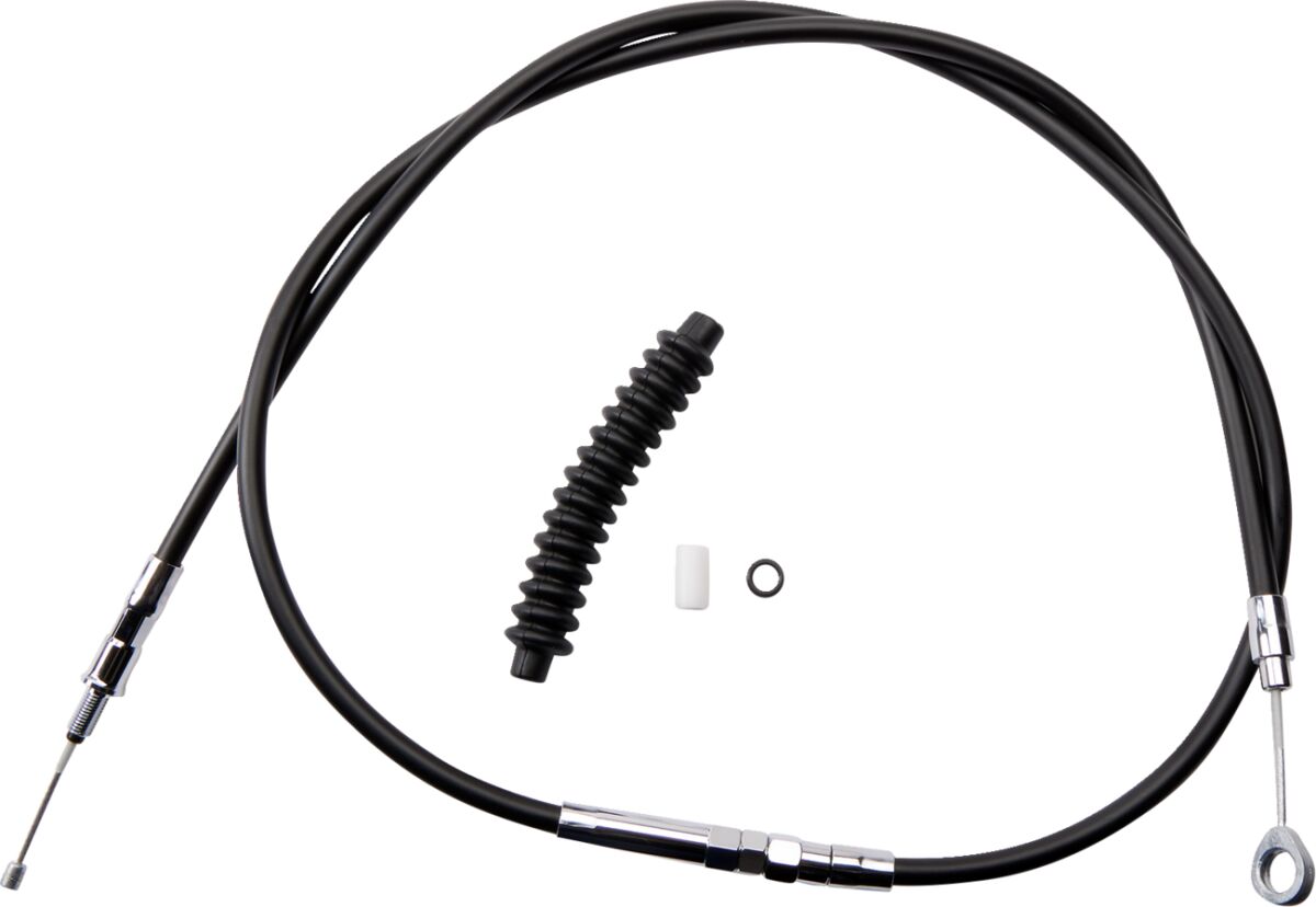 Drag Specialties Clutch Cable High Efficiency Black Vinyl 64 11/16" Clutch Lines Drag Specialties
