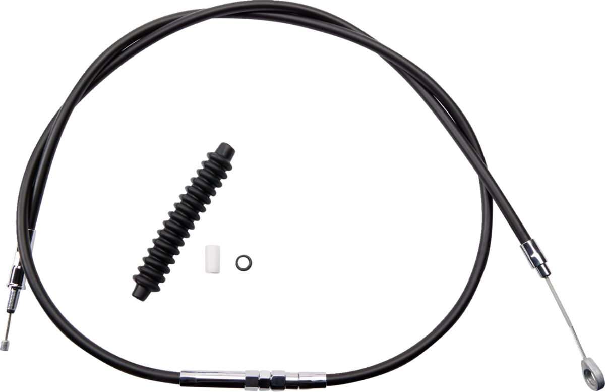 Drag Specialties Clutch Cable High Efficiency Black Vinyl 64 11/16" Clutch Lines Drag Specialties