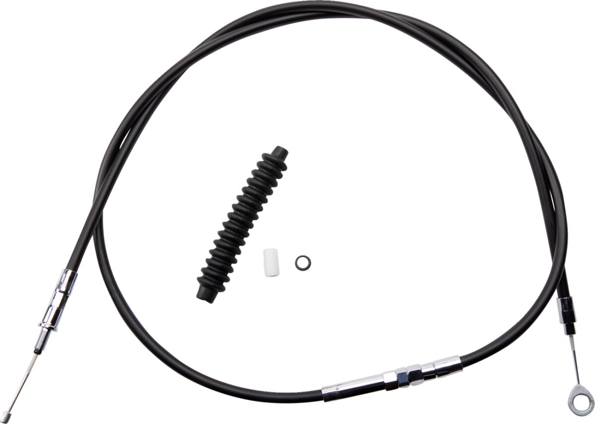 Drag Specialties Clutch Cable High Efficiency Black Vinyl 70 11/16" Clutch Lines Drag Specialties