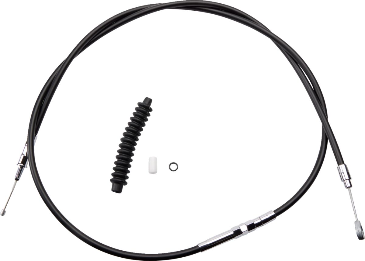 Drag Specialties Clutch Cable High Efficiency Black Vinyl 76 11/16" Clutch Lines Drag Specialties