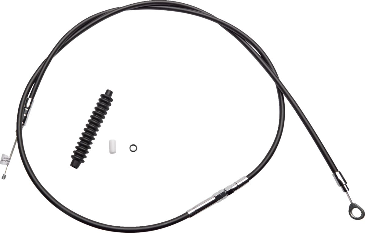 Drag Specialties Clutch Cable High Efficiency Black Vinyl 78 11/16" Clutch Lines Drag Specialties