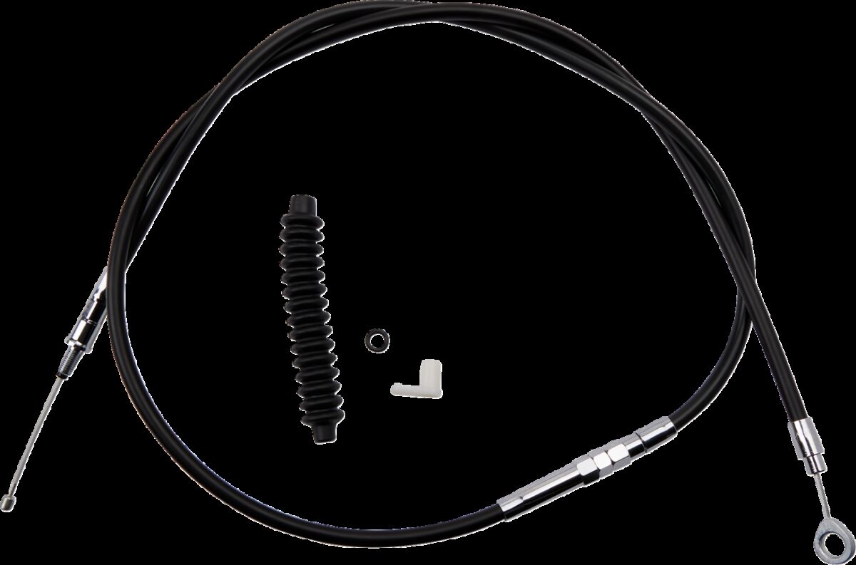 Drag Specialties Clutch Cable High Efficiency Black Vinyl 62 11/16" Clutch Lines Drag Specialties