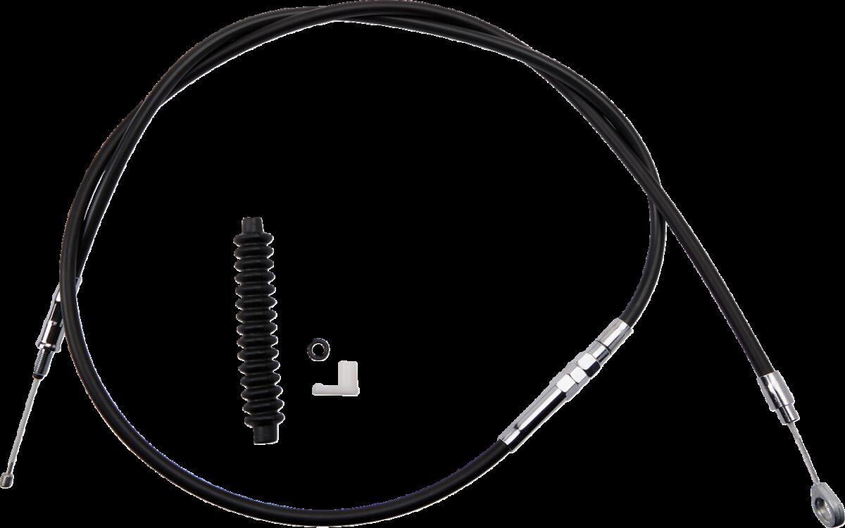 Drag Specialties Clutch Cable High Efficiency Black Vinyl 66 11/16" Clutch Lines Drag Specialties