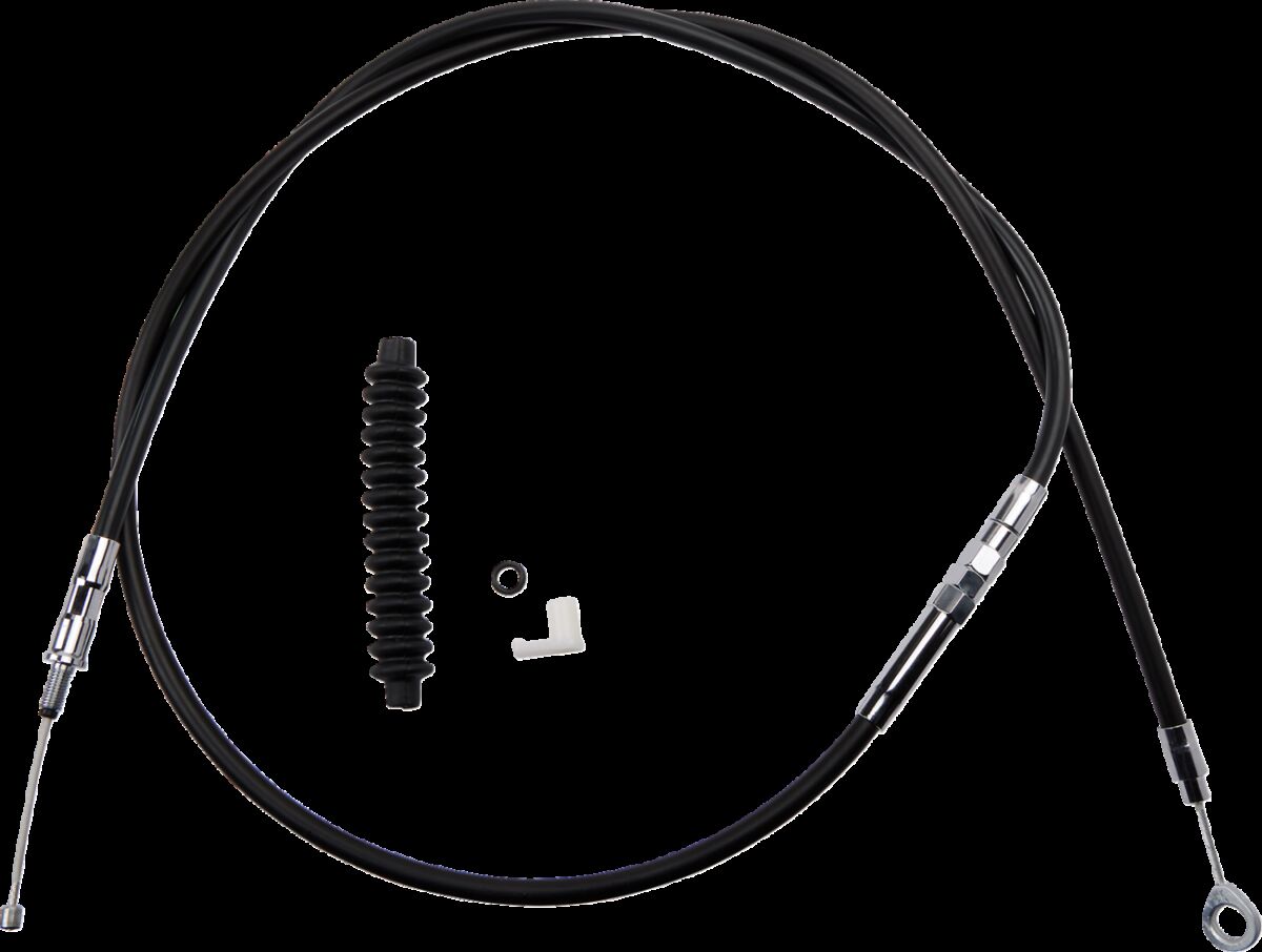 Drag Specialties Clutch Cable High Efficiency Black Vinyl 68 11/16" Clutch Lines Drag Specialties