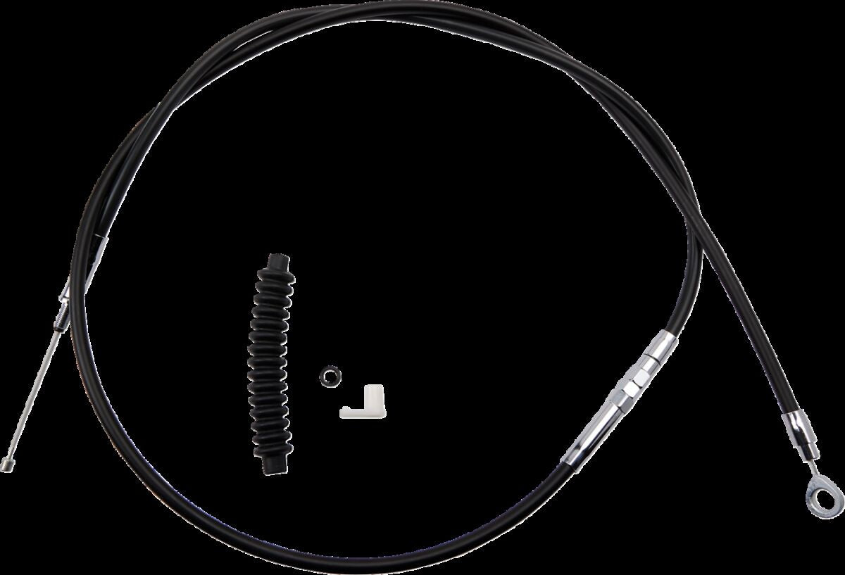 Drag Specialties Clutch Cable High Efficiency Black Vinyl 70 11/16" Clutch Lines Drag Specialties