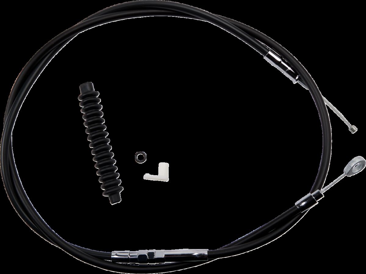 Drag Specialties Clutch Cable High Efficiency Black Vinyl 72 11/16" Clutch Lines Drag Specialties