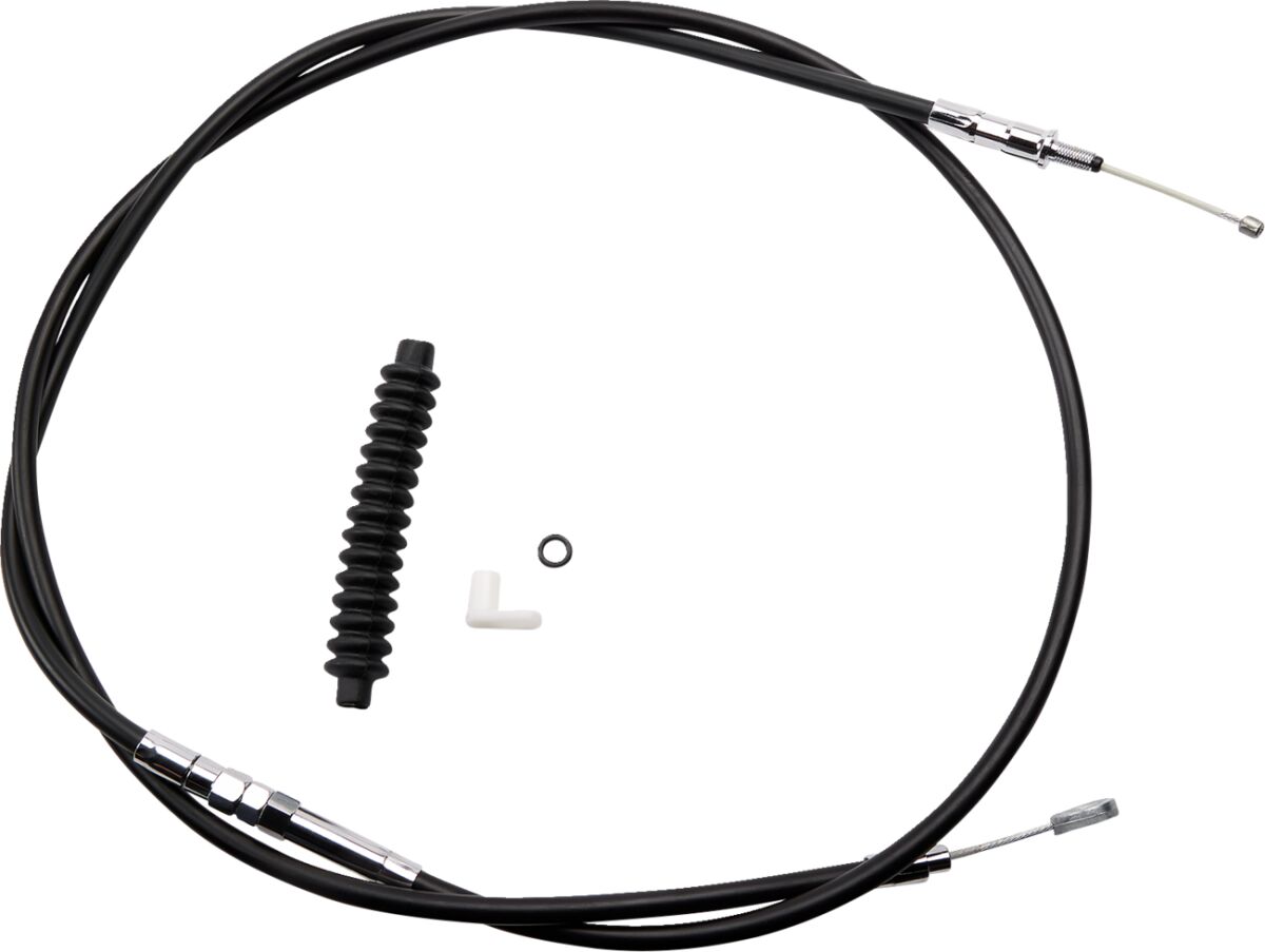 Drag Specialties Clutch Cable High Efficiency Black Vinyl 80" Clutch Lines Drag Specialties