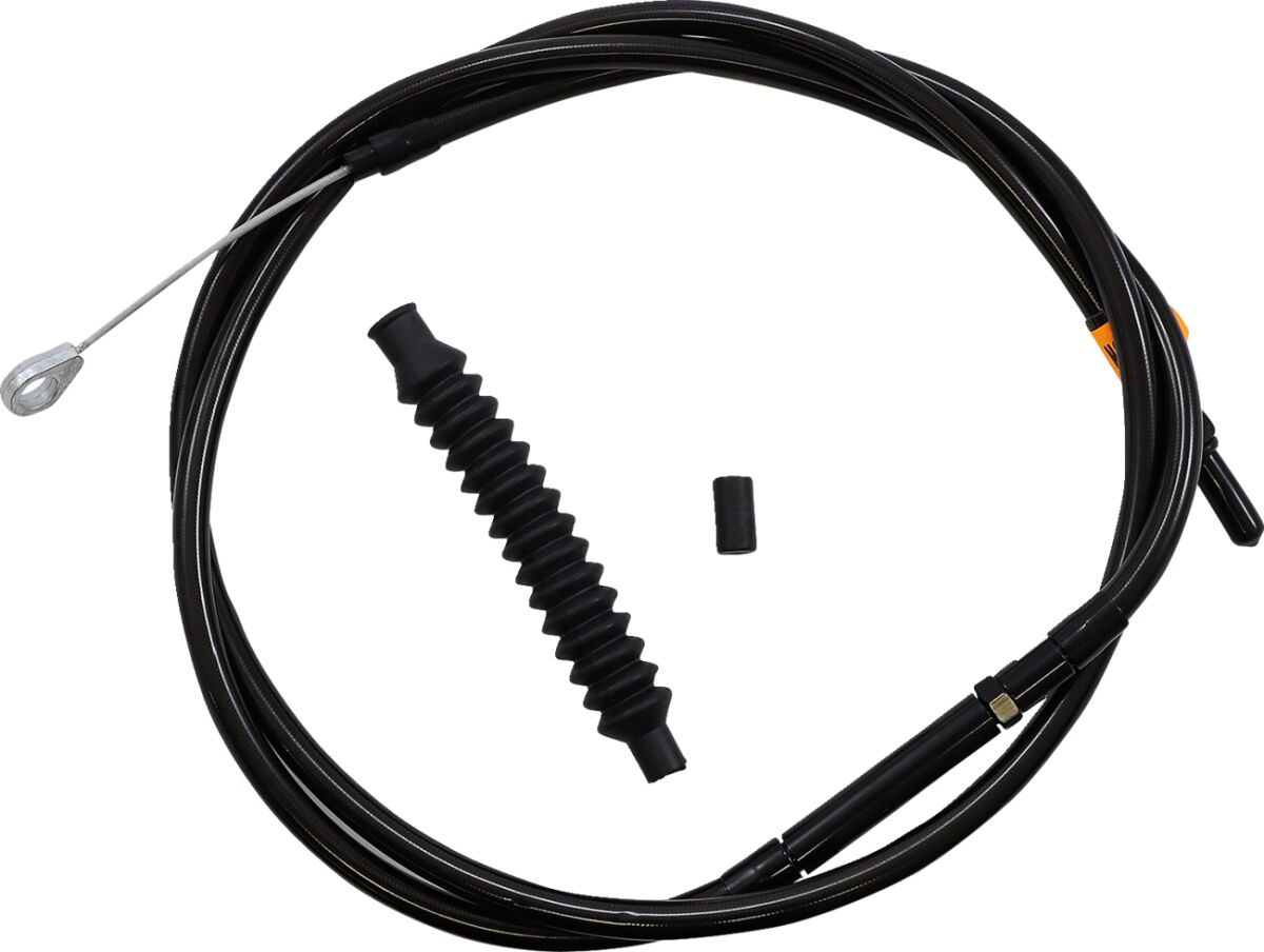 La Choppers Clutch Cable Midnight Stainless For 15" 17" Ape Hangers Clutch Lines La Choppers