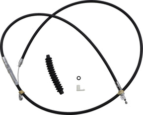 Drag Specialties Cable Clutch Alternative Length Black Vinyl High Efficiency Clutch Lines Drag Specialties
