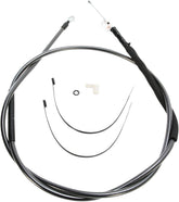 Magnum Shielding Clutch Cable Two Piece Black Pearl Chrome Black/Clear Clutch Lines Magnum Shielding