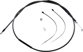 Magnum Shielding Clutch Cable Two Piece Black Pearl Chrome Black/Clear Clutch Lines Magnum Shielding